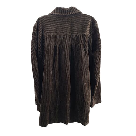J Jill women's corduroy Chore jacket brown Size XL 100% cotton workwear timeless - Picture 4 of 10
